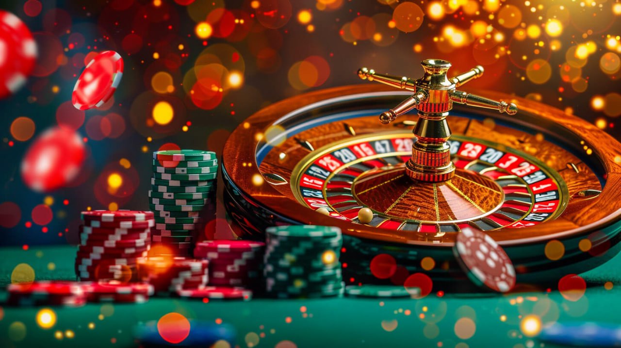 Live roulette wheel and betting grid on Spadegaming table